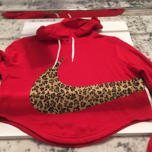 Womens Nike crop hoodie